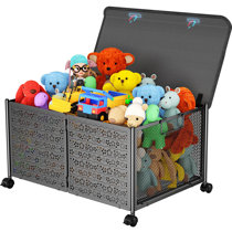 Large black deals toy box